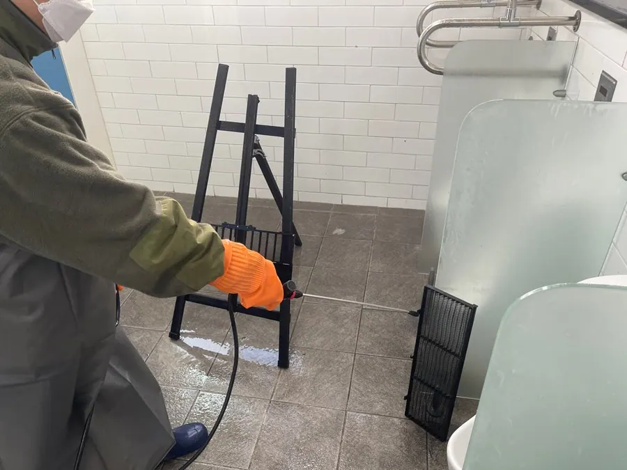 남양주 학교 에어컨 청소 작업 현장 2